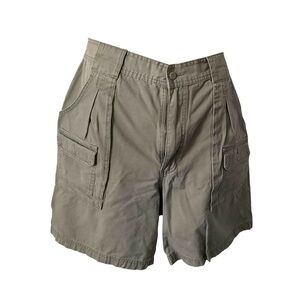 Cabela’s Khaki Gray Cargo Short SZ 16/16 Men Outdoor Hiker 7 Pockets Fishing